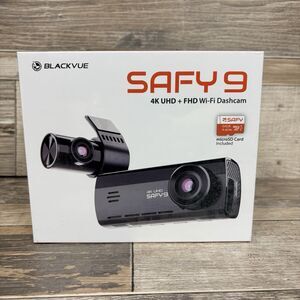 BlackVue SAFY9 4K Dual Dash Cam HDR + AI Night Vision Wi-Fi GPS 64GB NEW SEALED!